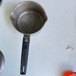 Vintage Magnalite Aluminum 1.5 Qt Saucepan With Lid & Black Handle